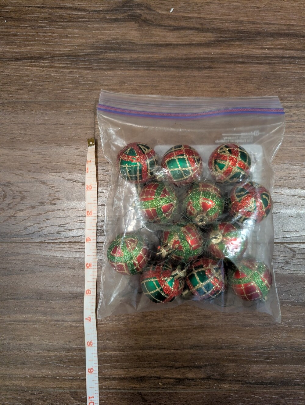 Bundle Of 12 Small Vintage Christmas Bauble Ornaments - Picture 2 of 2